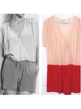 Rory Beca Loma Romper Shorts Silk Size Small